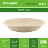 Responsible Products 24 oz Bowls, Tree-Less™ Compostable Molded Fiber Bowls,