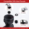 BAGNOLUX Brass 1080° Swivel Black Faucet Extender for Bathroom Sink,