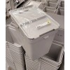 IKEA New HÅLLBAR Bin With Lid Light Gray 22L/ 6