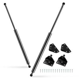 Euplokeer Qty(2) C16-17261 GSNI-3200-60 30in 60lb/267N Universal Gas Strut with Mounting Brackets, ML28-60 Lift Support Shock for RV Camper Outside Kitchen Cabinet Truck Tonneau Cover Basement Door