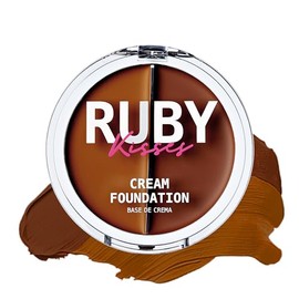Ruby Kisses 3D Face Creator - Base de maquillaje en crema y corrector de 2 colores, 12 horas de duración, cobertura media a total (nivel 12)