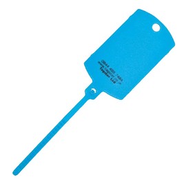 Key Tags - Vehicle Plastic Key Tags UNPRINTED (200) with self looping Tails (Blue)