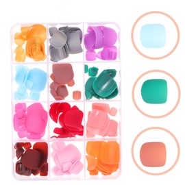 Minkissy 1 Box Frosted Fake Nails French Manicure Kit French Nail Tip Nail Glue Girl Fake Nail Press on Nails Stick on Toenails Stick on Nails Abs Wearable