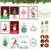 Zkaoai Christmas Cards with Envelope Set, 12 Pieces Christmas Cards