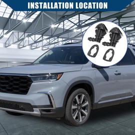 Hihaha Windshield Washer Nozzles for Honda Pilot 2009-2015 / Windshield Wiper Spray Jet/Durable / 2Pcs Black