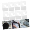 CHILDWEET 200pcs Self Adhesive Hang Tabs Hooks Clear Retail Display
