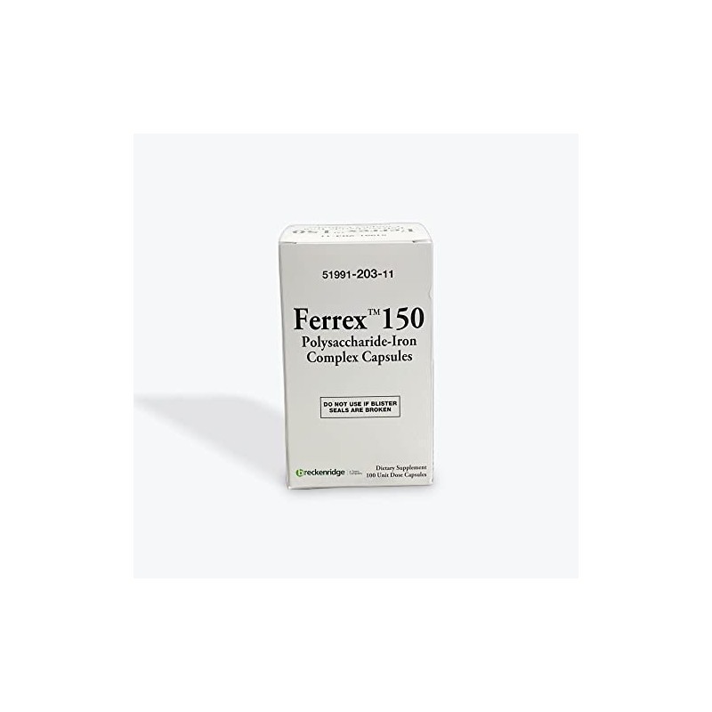 Ferrex 150 Polysaccharide Iron Complex Capsules by Breckenridge - 100