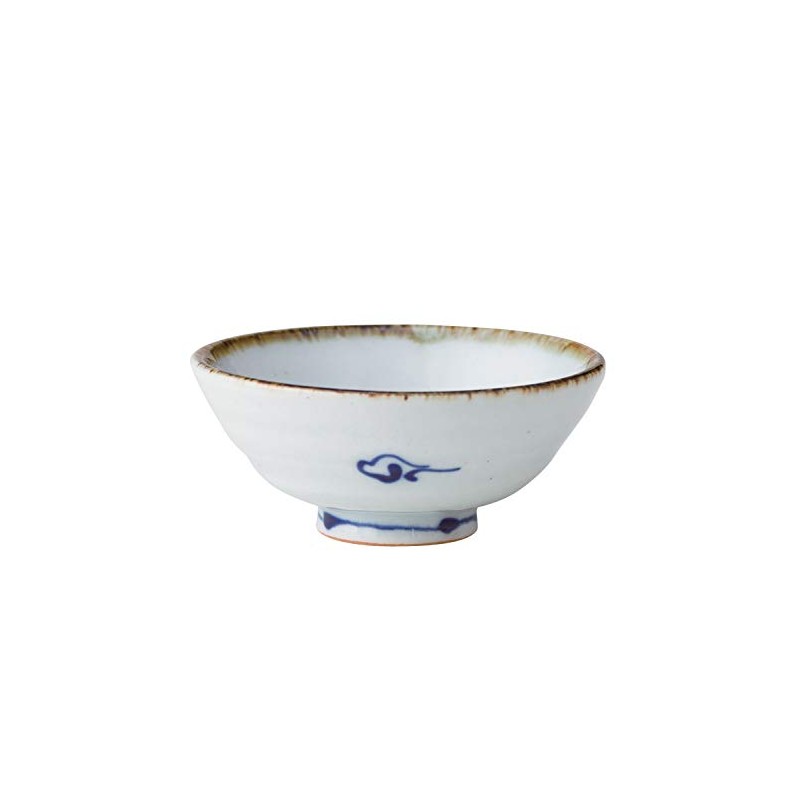 Saikai Touki White Bowl 50ml Hasamiyaki Kotohogi Flat Cup with