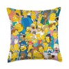 The Simpsons Springfield Characters Print Throw Pillow