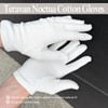 Teravan Noctua White Cotton Gloves – Washable,Reusable for Men &