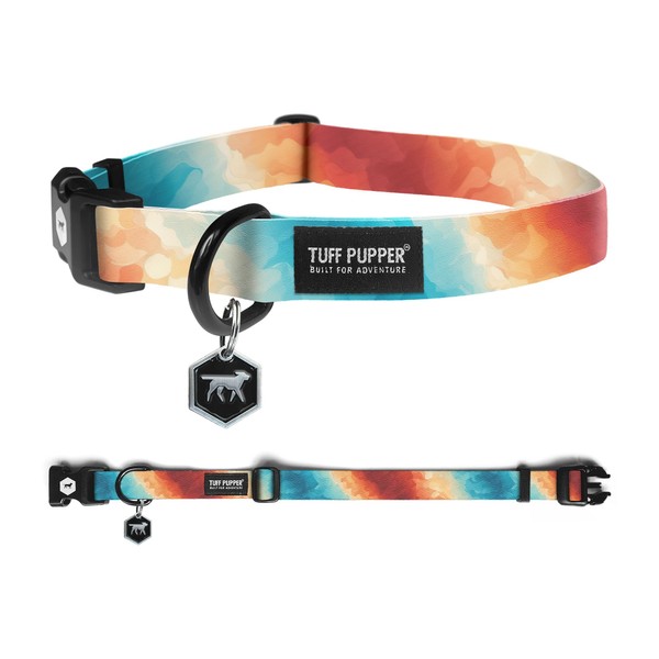 Tuff Pupper Premium Adjustable Dog Collar for Medium Dogs, Stylish