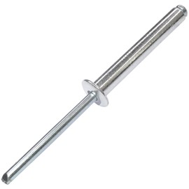 AERZETIX - C48116 - Set of 20 blind rivets standard blind rivet Ø5 x 35 mm aluminium steel - DIN 7337 A - pop rivets - rivets with break-proof rod - for mounting metal parts