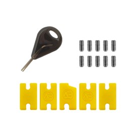 AQUBONA Tab Fill Kit 5pcs Mounting Kit 10pcs Screws Tab Fill Kit for Surfboard Accessories (Yellow)