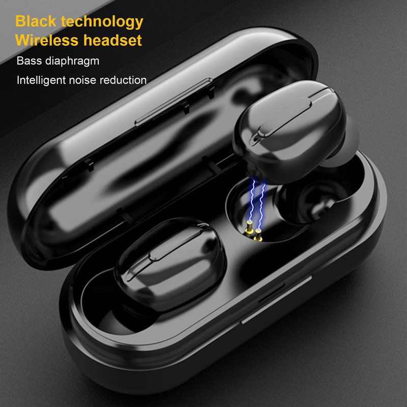 Bluetooth Headphones Multifunction Stereo Sound True Wireless Earbuds with Charging
