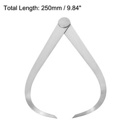 uxcell Inside Outside Calipers 250mm Firm Joint Stainless Steel Measuring Tool Caliper 1 Set