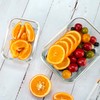 FAWLES 12 Pack Glass Storage Containers with Lids, Leak-Proof Meal