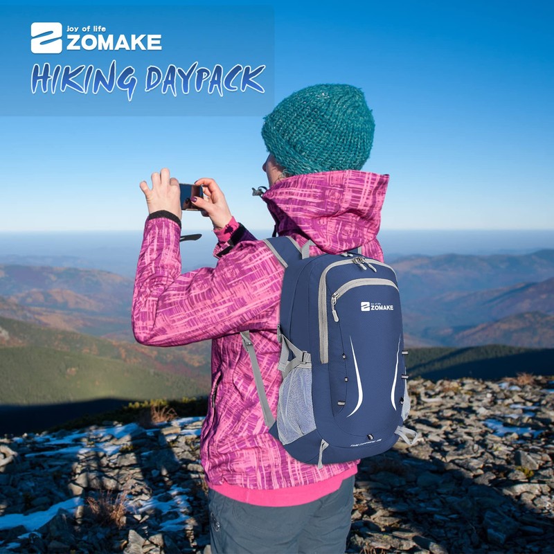 ZOMAKE 40L Foldable Backpack Lightweight Rucksack,Packable Small Backpacks Water Resistant
