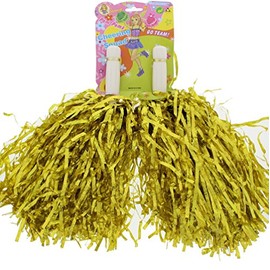 Zac's Alter Ego Fancy Dress Tinsel Cheerleader Pom Poms