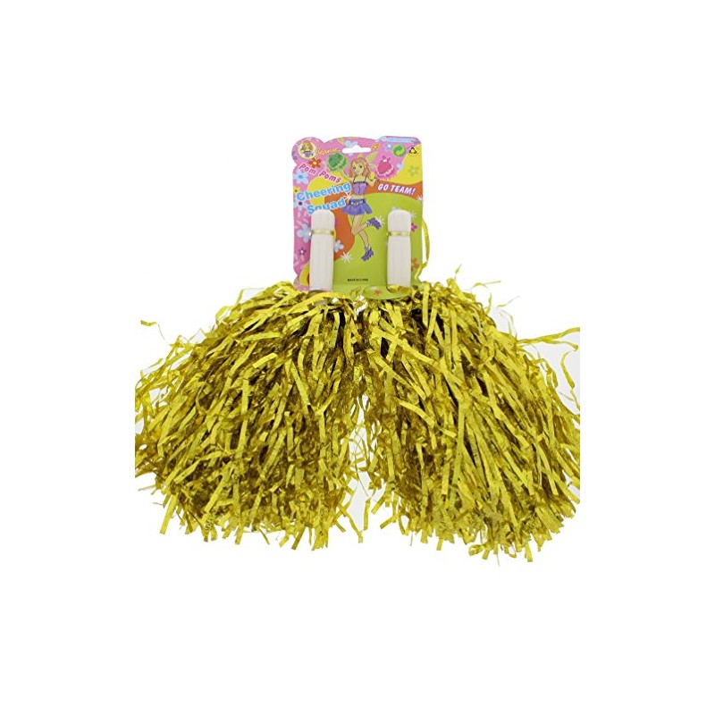 Zac's Alter Ego Fancy Dress Tinsel Cheerleader Pom Poms