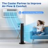 Electactic Tower Fan for Bedroom 25ft/s Standing Fan 85° Oscillating