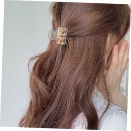 PACKOVE 1Set Cute Bear Duckbill Hair Clips for Khaki Transparent Hair Claw Barrettes Design Smooth Finish Durable Non Damaging Hair Accessories