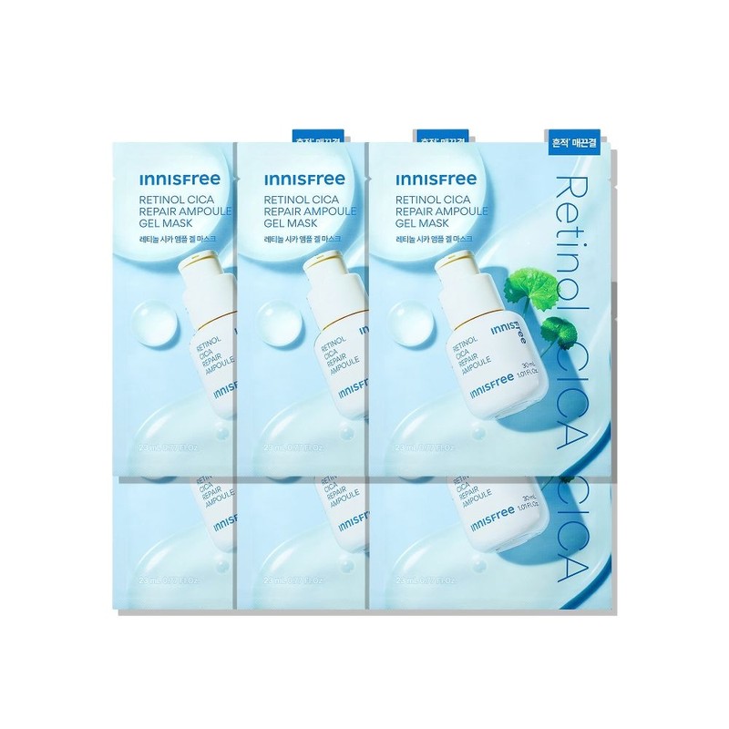 Innisfree 레티놀 시카 흔적 앰플 겔 마스크 23mL [흔적 매끈결]