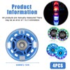 Pack of 4 80 mm Scooter Wheels, LED Scooter Replacement