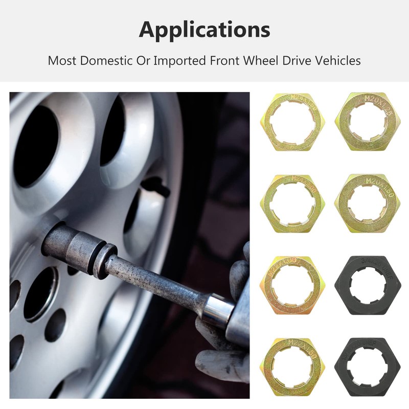 iTaimay 8pc Axle Spindle Metric & SAE Fractional Cleaning and