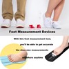 2 Pcs Foot Measurement Devices Shoe Sizer Measuring Ruler For