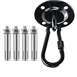 JVHLOV Hammock Hanging Kit, Hammock Hook, Stainless Steel Hanging Chair Suspension up to 350 kg, for Porch Chair Yoga Hammock Gym Swing