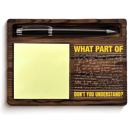 Math Teacher Gifts for Men Women, Gifts for Math Teacher Engineer, What Part of Don't You Understand Sticky Note Holder Classroom Office Decor