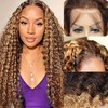 Xojao Highlight Water Wave HD Lace Front Wigs Human Hair