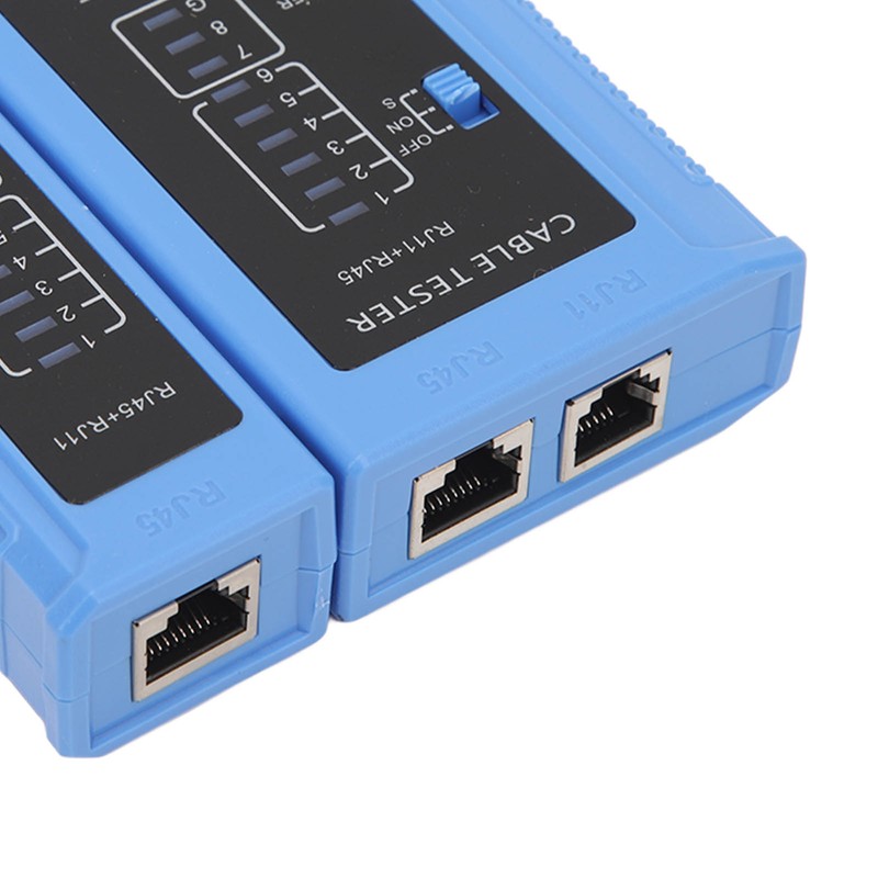 RJ45 Crimp Tool Pass Through Crimper with RJ45 Cat6 Crystal