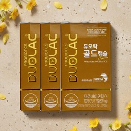 Mongul Cloud Partners Dualac Gold Capsules Dualac Lactobacillus Bifidobacterium, good for constipation, 30 capsules, 3 pieces / 듀오락 골드 캡슐 듀오락 유산균 비피더스균 변비에좋은 30캡슐, 3개