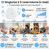 LUCKYDUO WiFi Doorbell Chime for Alexa, 7 Brands, 32 Tones,