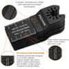 PECHAM 24PCS Universal Wood Metal Oscillating Multitool Quick Release Saw