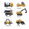 6pcs 1:64 Construction Vehicle Toy Mini Decoration Alloy Construction Vehicle