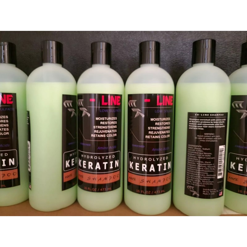 Hidrolyzed Keratin Shampoo 16 fl.oz EK-Line Luxury For Hair Root