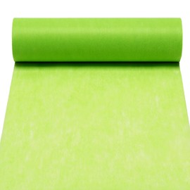 ANYUNKEY Non-Woven Table Runner in Apple Green, 30 cm x 25 m, Table Decoration for Birthdays and Weddings, Christenings, Confirmation or Communion, Colourful Decoration for Special Occasions