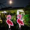 SunKite Flamingo Solar Stake Lights Outdoor,Waterproof Solar Neon Lights for