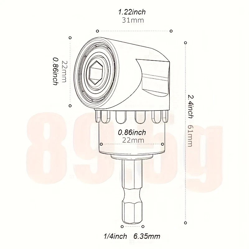 Unbranded Functional Reliable Maneuverable 4PCS Driver Socket Adapter Extension Socket