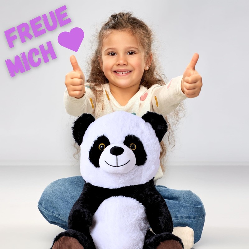 Plush stuffed animal panda bear Kalamaba 33 cm