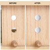 Jetec 3/16" Plastic Plugs for Round Hole, Shelf Cap Cabinet