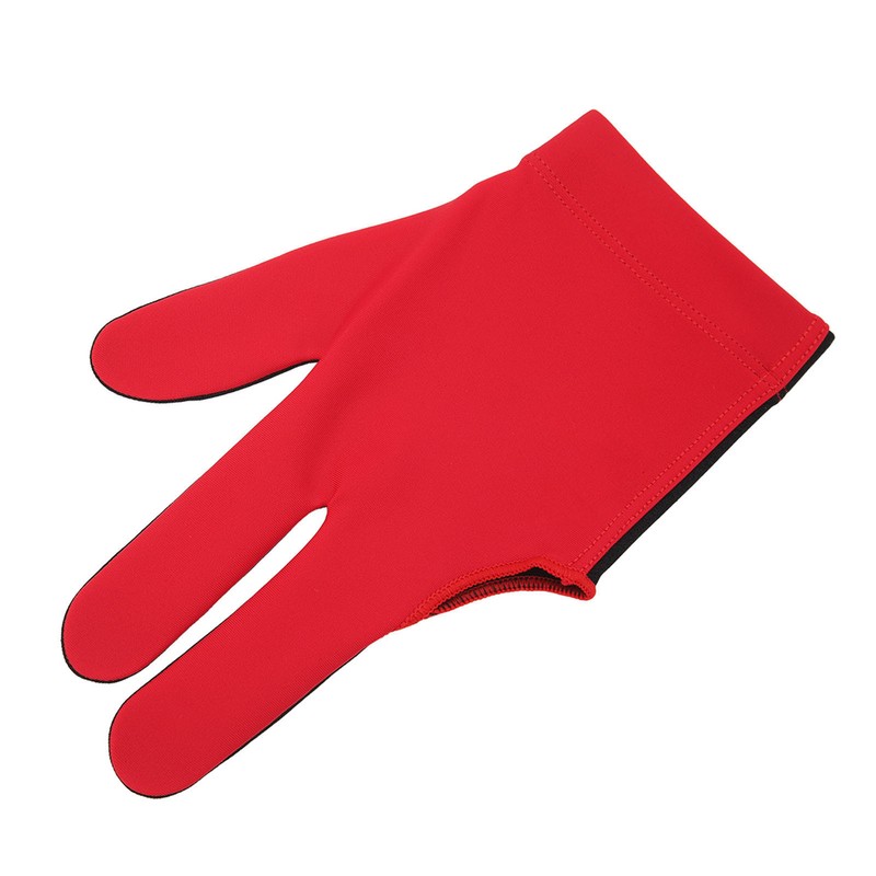 Left Hand Billiard Gloves Polyurethane Fiber Average Size Three Fingers