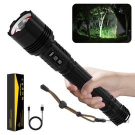 Flashlight P70 Pro Max Super Bright LED Higt Lumens linternas recargables de alta potencia, warterproof With COB Light Handheld Flashlights for Camping Biking Hiking Outdoor Home Emergency - Model: Pro Max