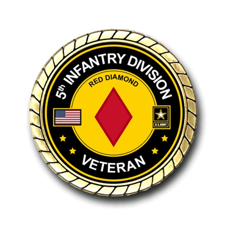 5th Infantry Division Veteran Challenge Coin