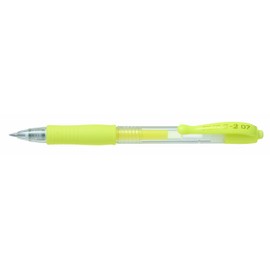 Pilot G207 Retractable Gel Rollerball 0.7 mm Tip (Single Pen) - Pastel Yellow