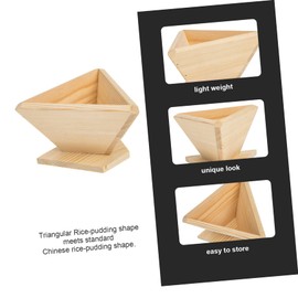 Ciieeo Traditional Chinese Mold Set 2pcs Wooden Rice Ball Molds for DIY Rice-Pudding