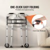 3-in-1 Adjustable Height & Width Lightweight Aluminum Folding Walker on