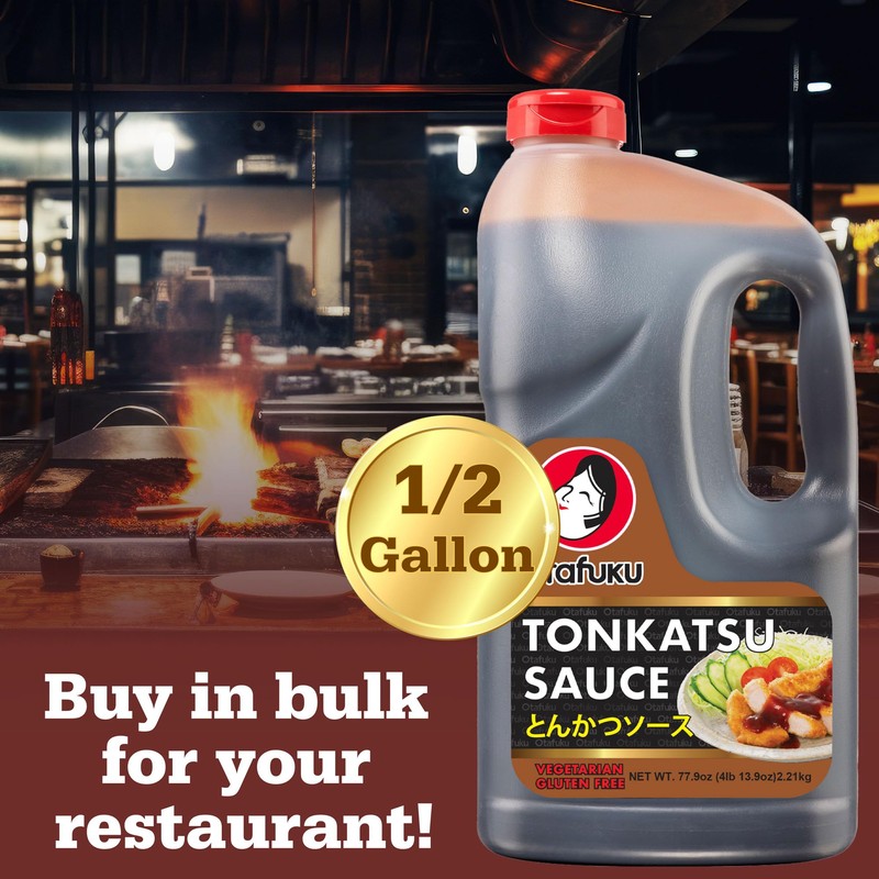 Otafuku Tonkatsu Sauce for Japanese Pork Cutlets, Restaurant Bulk Size